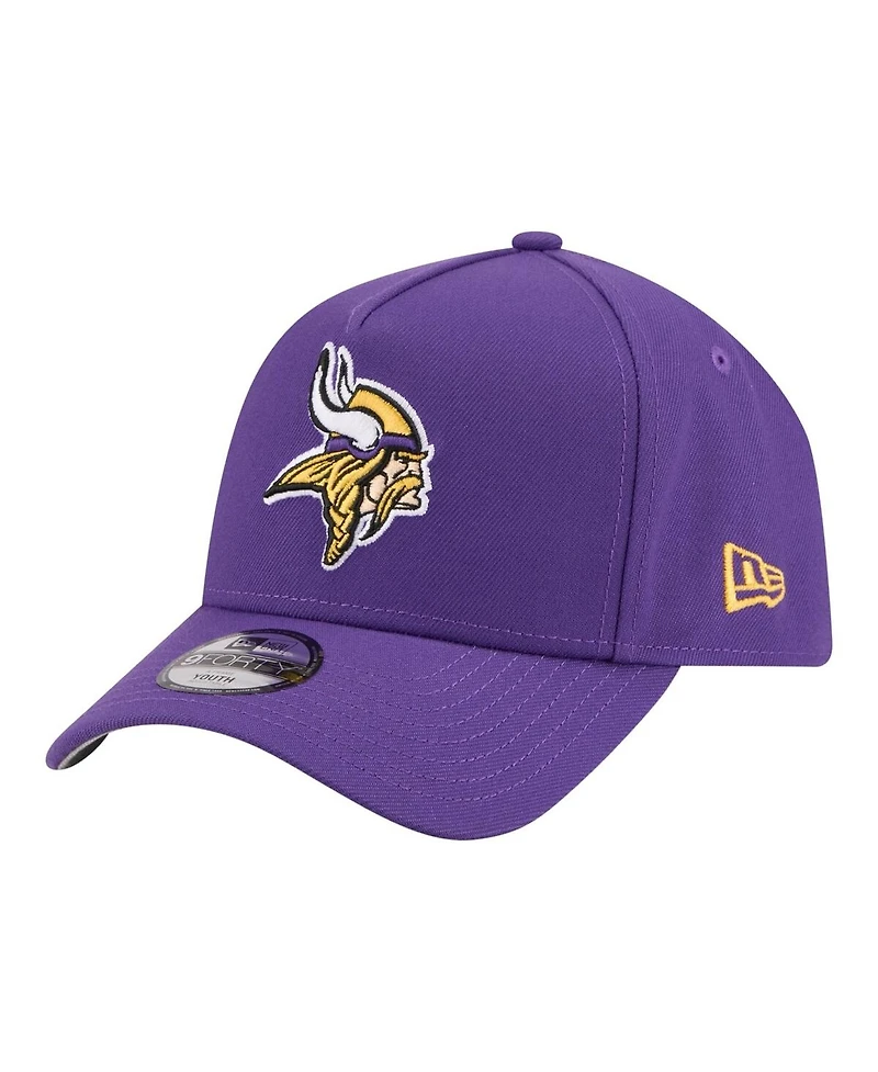 New Era Big Boys and Girls Purple Minnesota Vikings 9FORTY A-Frame Adjustable Hat