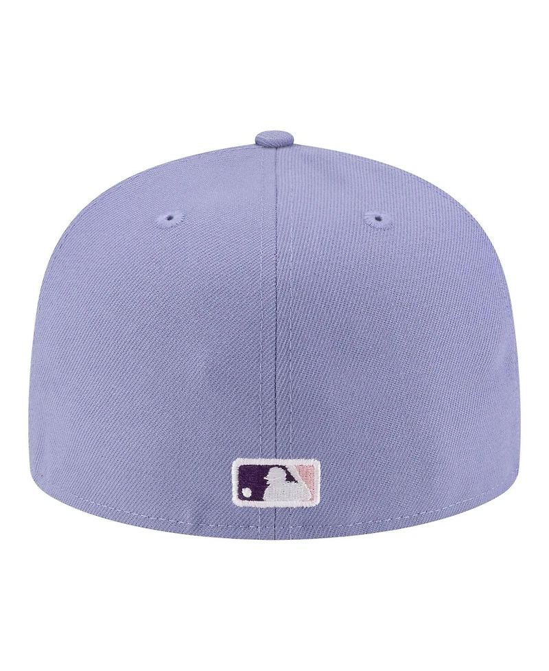 New Era Men's Light Purple Atlanta Braves Lavender Bloom 59FIFTY Fitted Hat