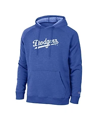 Champion Men's Royal Los Angeles Dodgers Triumph Tri-Blend Raglan Hoodie