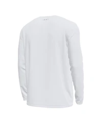 Under Armour Men's White Notre Dame Fighting Irish Basketball Leprechaun Tech Stretch Long Sleeve T-Shirt