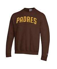 Champion Men's Brown San Diego Padres Powerblend Wordmark Sweatshirt