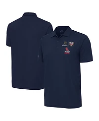 Antigua Men's Navy Ole Miss Rebels College Football Playoff 2026 Sugar Bowl Champions Tribute Polo Shirt
