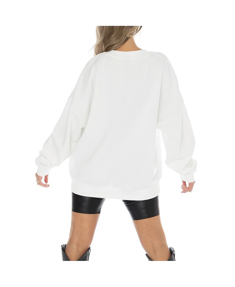 Gameday Couture Women's White St. John's Red Storm Fair Catch Pullover Sweatshirt