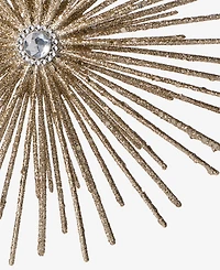 Holiday Lane Gilded Glamour Plastic Starburst Ornament, Macy's Exclusive