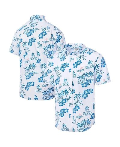 Reyn Spooner Men's White Los Angeles Dodgers Kekai Performance Button-Up Shirt