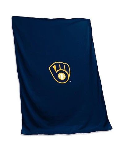 Logo Brands Milwaukee Brewers 54'' x 84'' Sweatshirt Blanket