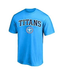 Fanatics Men's Light Blue Tennessee Titans Big & Tall Arch Over Logo T-Shirt