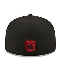 New Era Men's Black San Francisco 49ers 80th Anniversary 59FIFTY Fitted Hat