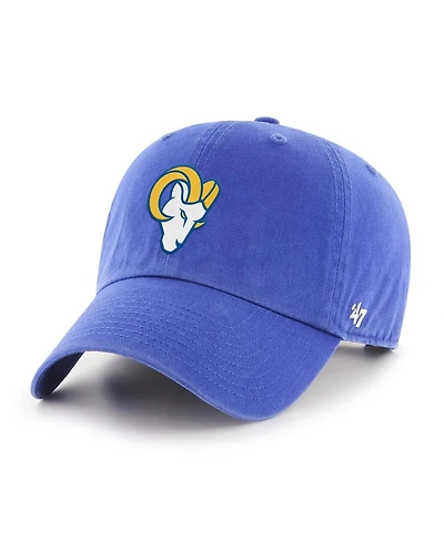 '47 Brand Men's Royal Los Angeles Rams Secondary Logo Clean Up Adjustable Hat