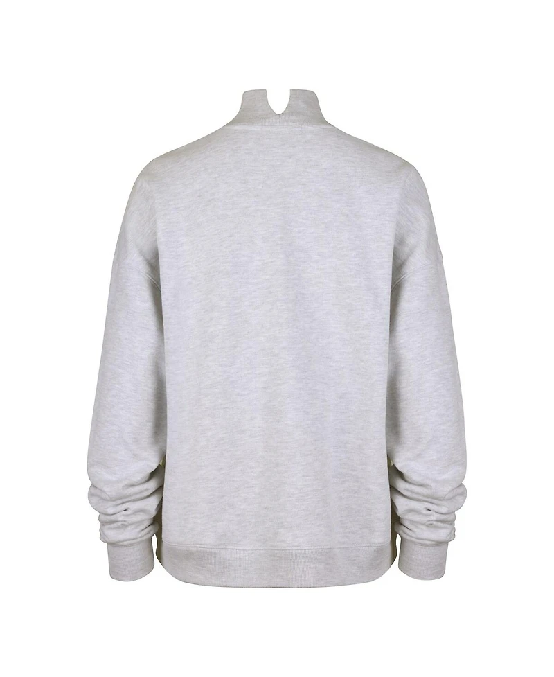 '47 Brand Women's Gray Los Angeles Rams Subtle Muse Mock Neck Sweatshirt