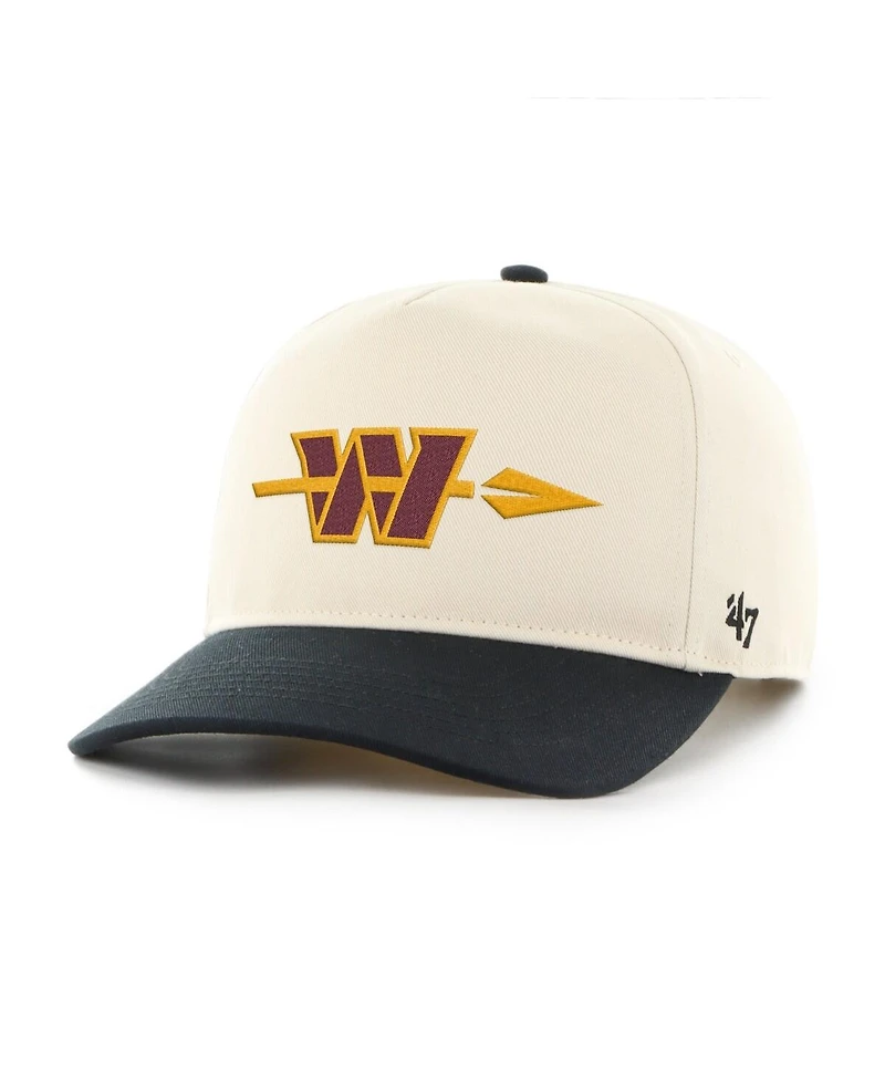 '47 Brand Men's Natural/Black Washington Commanders Hitch Adjustable Hat