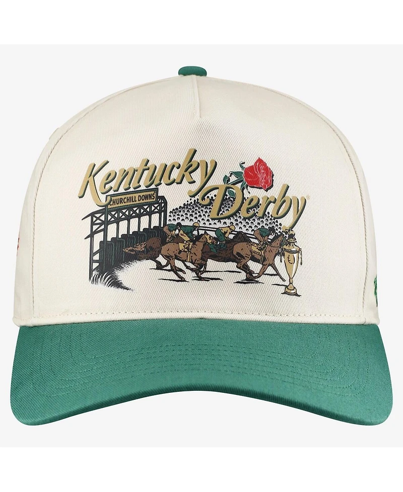 Barstool Golf x '47 Men's and Women's White Kentucky Derby They're Off Hitch Snapback Hat