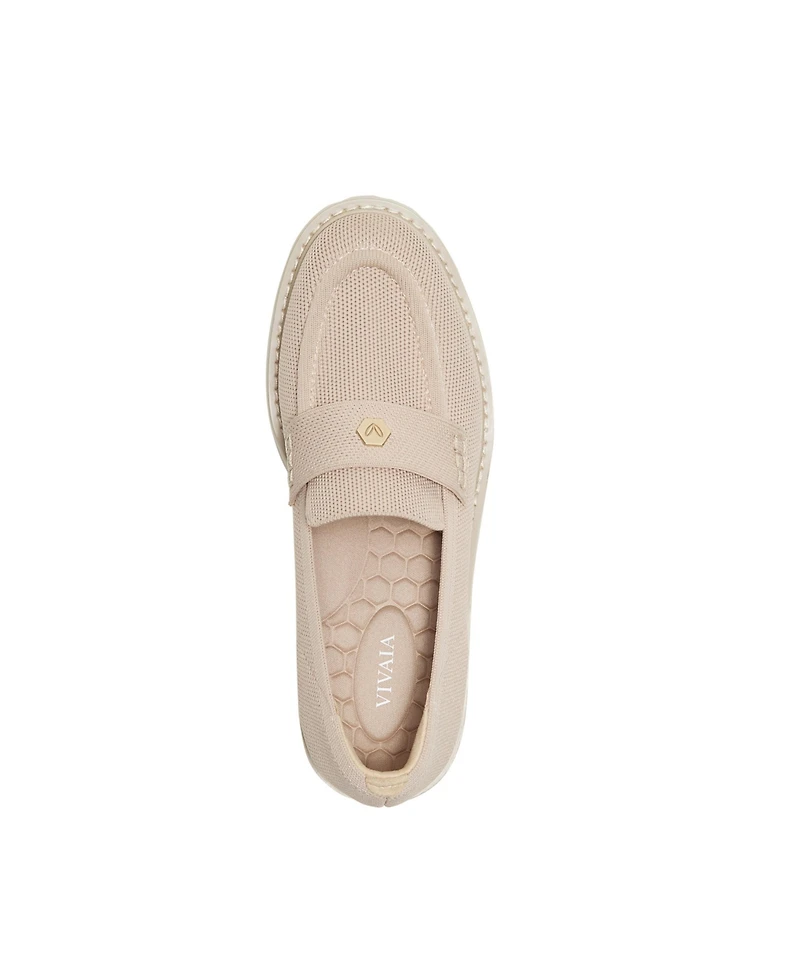 Vivaia Women's Francesca Round-Toe Platform Chunky Heel Loafers