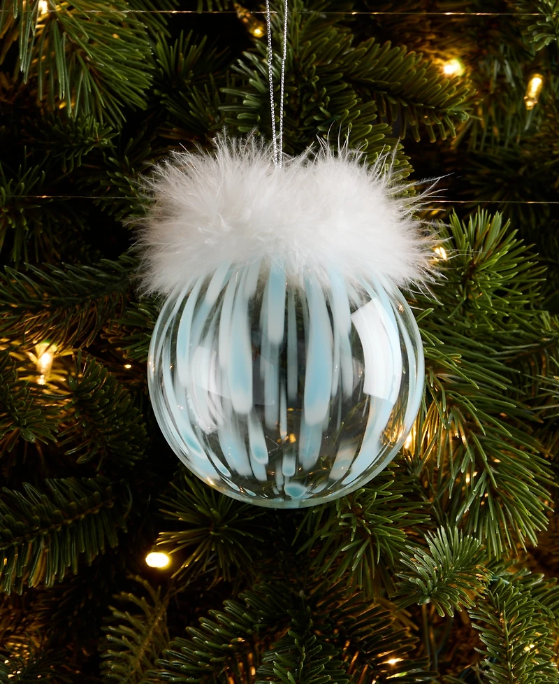 Holiday Lane Iced Delight Ball Ornament, Macy's Exclusive