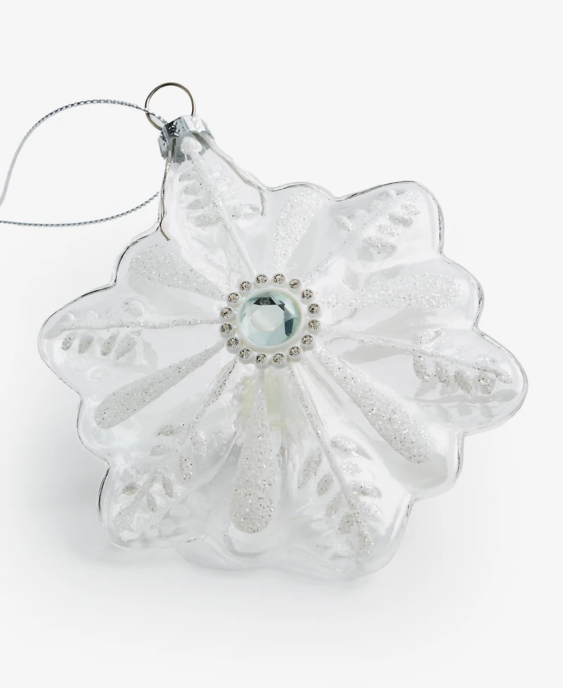 Holiday Lane Iced Delight Snowflake Ornament, Macy's Exclusive
