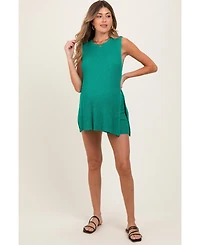 Pinkblush Maternity Jade Knit Sleeveless Sweater Shorts Set