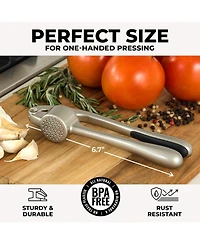 Premium Garlic Press Set - Rust Proof & Dishwasher Safe Professional Garlic Mincer Tool