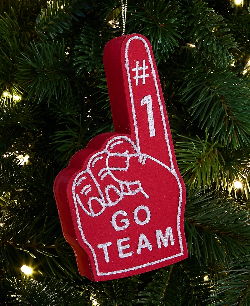 Holiday Lane Eclectic Charms Foam Finger Ornament, Macy's Exclusive