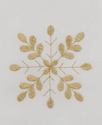 Saro Lifestyle Snowflake Design Table Napkins, Set of 4