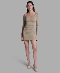 Bcbg Women's Square Neck Mini Dress