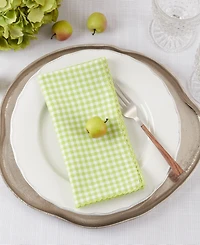 Saro Lifestyle Gingham Design Table Napkins, Set of 4