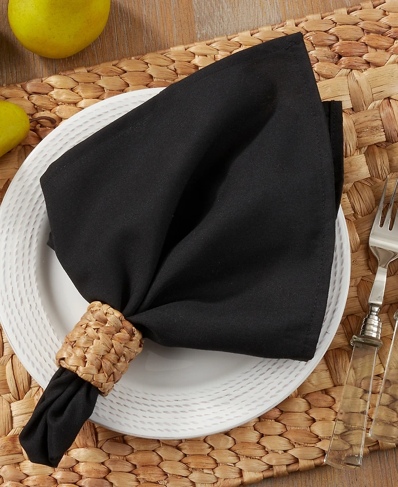 Saro Lifestyle Casual Design Everyday Table Napkins, Set of 12