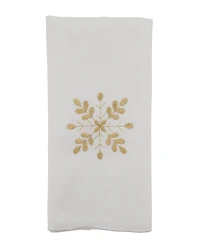 Saro Lifestyle Snowflake Design Table Napkins, Set of 4