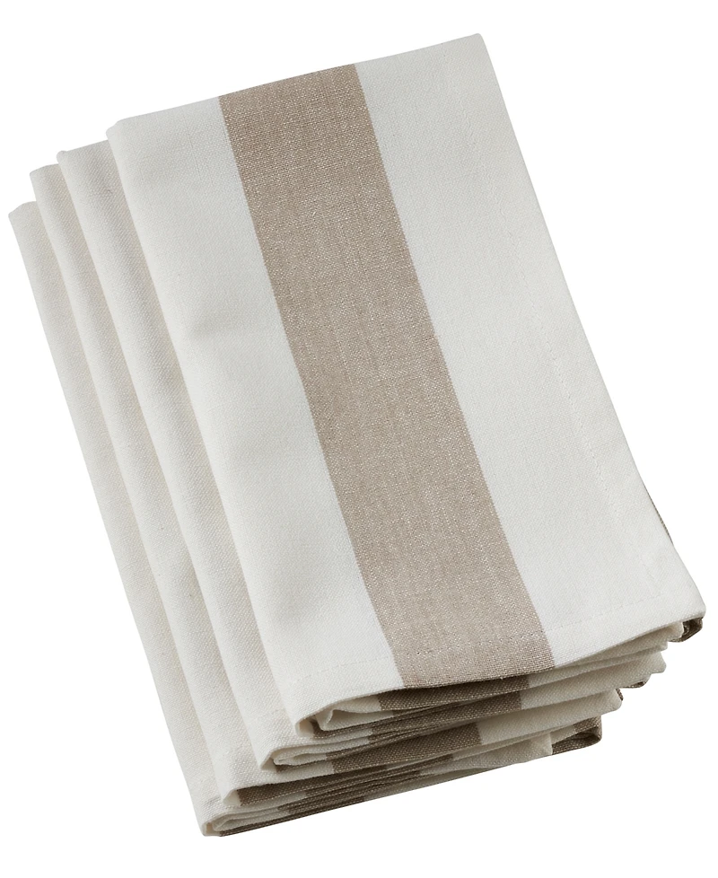 Saro Lifestyle Classic Striped Napkins, Set of 4