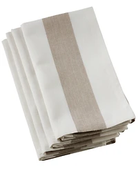 Saro Lifestyle Classic Striped Napkins, Set of 4
