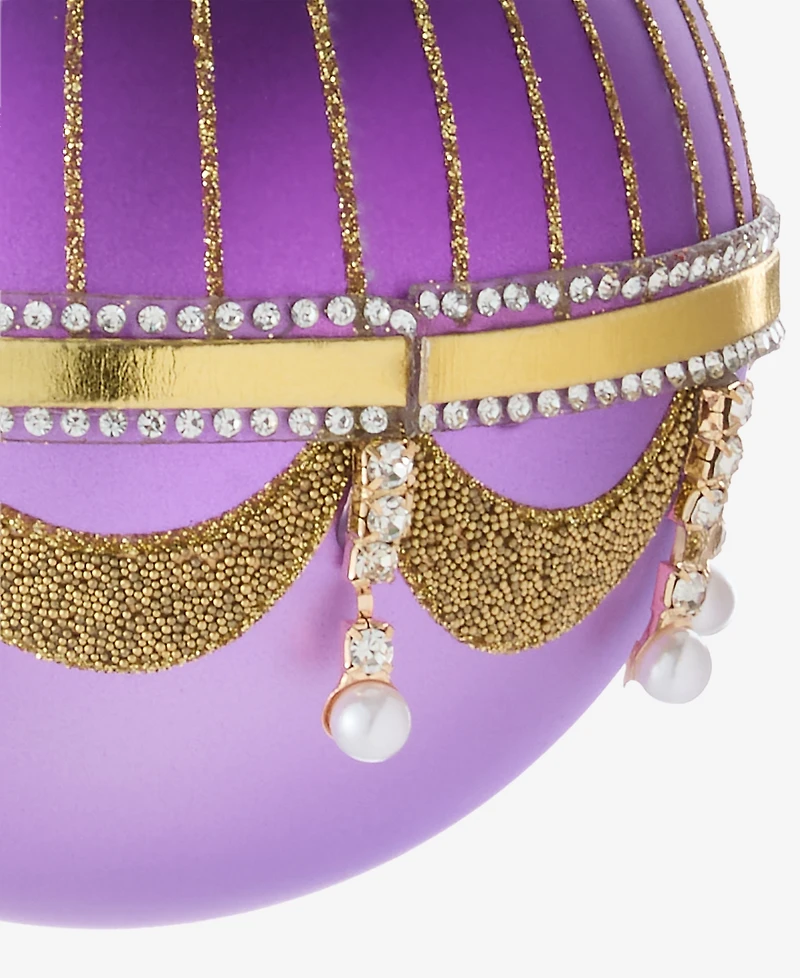 Holiday Lane Peacock Embellished Ball Ornament, Macy's Exclusive