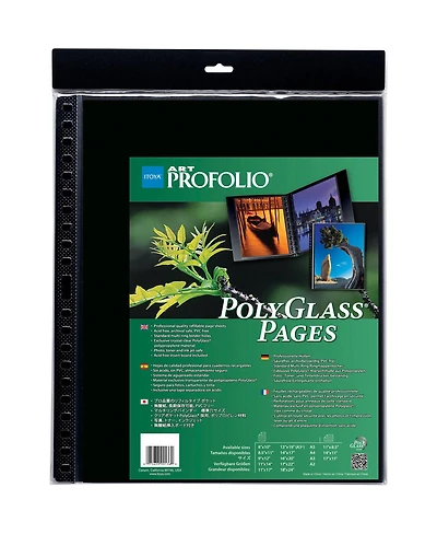 Itoya Art Profolio 18x24" Crystal Clear PolyGlass Pages, 10 Pages Per Pack