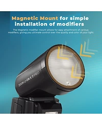 Flashpoint Zoom Li-on X Pro R2 Ttl On Camera Round Speedlight Flash for Fujifilm with Round Head Flash Accessory Kit