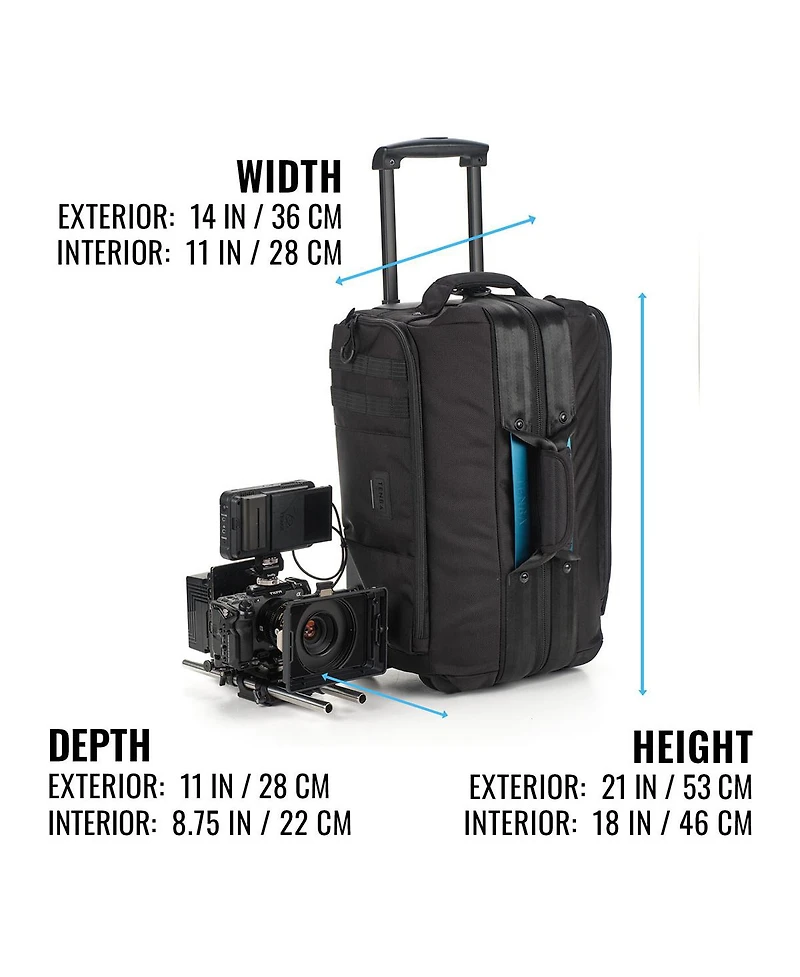 Tenba Cineluxe v2 Roller 21 for Professional Camcorders, Cinema Cameras and Eng Rigs