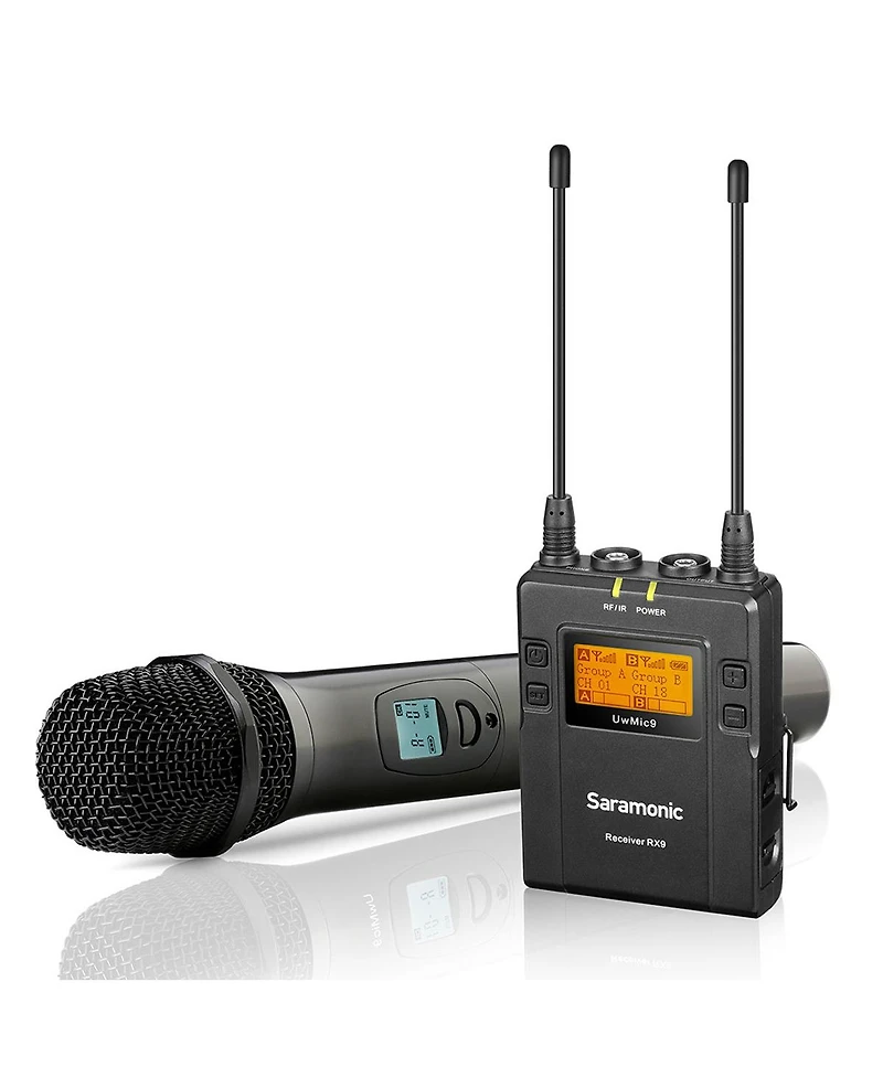 Saramonic Uhf Wireless Handheld Microphone System with Dual-Channel Receiver for DSLRs/Mirrorless and Video Cameras, 514 to 596 MHz