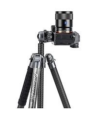 FotoPro X-airfly Video 5-Section Carbon Fiber 2-In-1 Tripod with Ball + Fluid Video Head