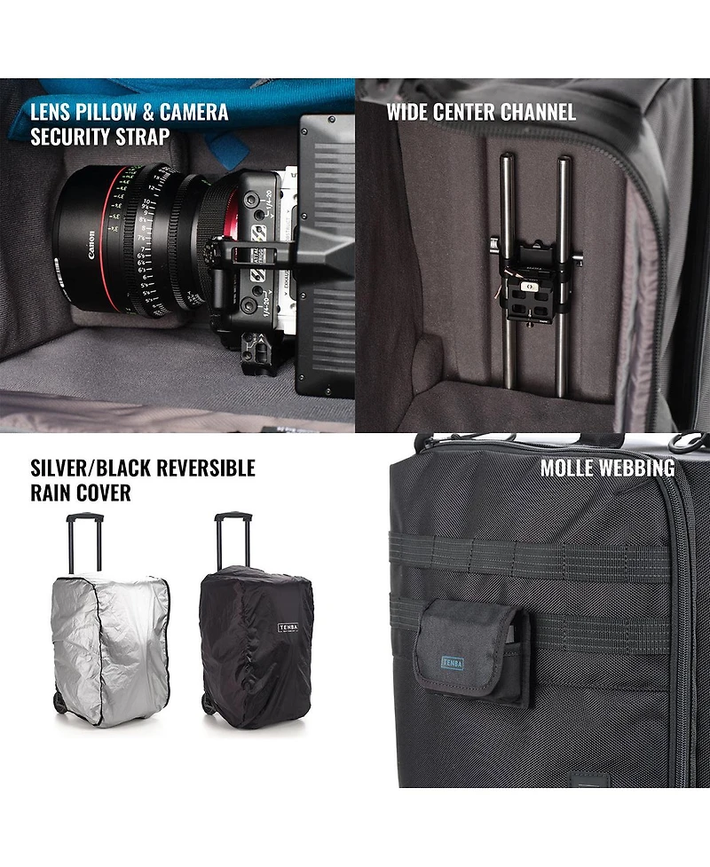 Tenba Cineluxe v2 Roller 24 for Professional Camcorders, Cinema Cameras and Eng Rigs