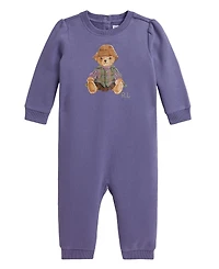 Polo Ralph Lauren Baby Girls' Bear Fleece Coverall