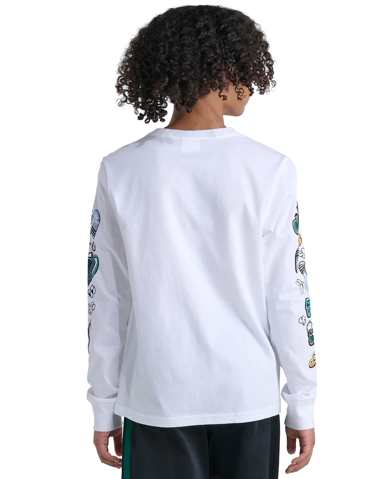 adidas Boys' 8-20 Long-Sleeve T-Shirt