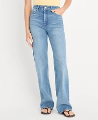 Good American Women's Straight Leg High-Rise Jeans