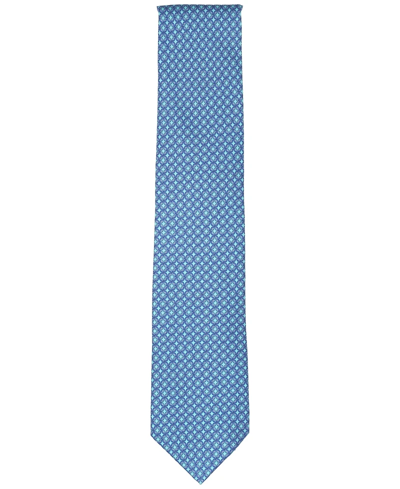 Club Room Men's Huntington Geometric Pattern Silk Tie, Macy's Exclusive