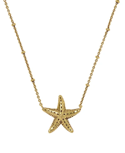 Kendra Scott Gold-Tone Parker Starfish Metal Short Pendant Necklace