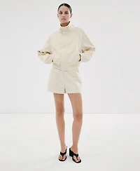 Mango Women's Dots Bomber Jacket