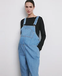 Mango Women's Maternity Denim Dungarees