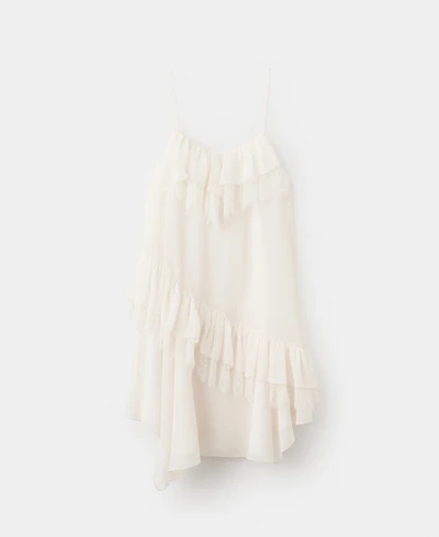 Mango Women's lace Ruffle Dress