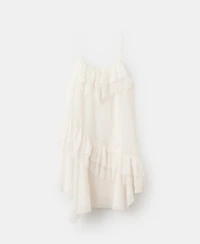 Mango Women's lace Ruffle Dress
