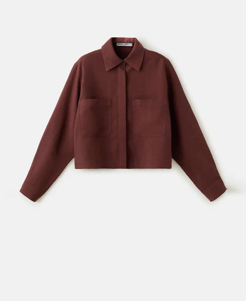 Mango Women's Pocket Lyocell Overshirt