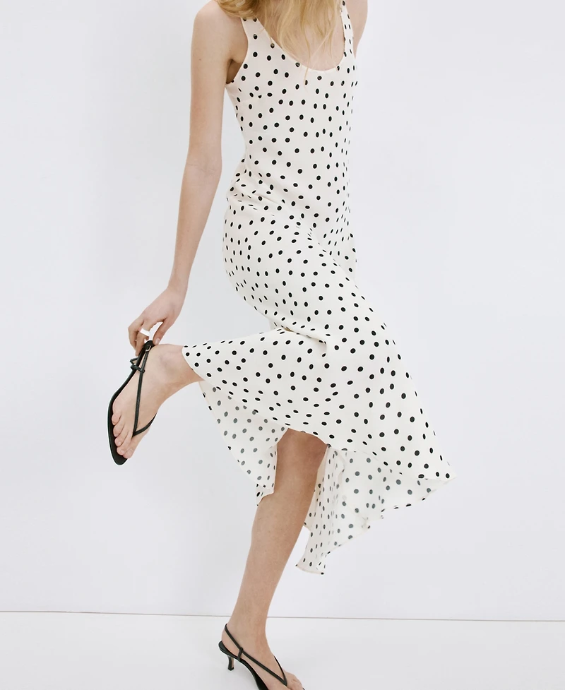 Mango Women's Polka Dot Midi Dress