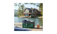 Household Essentials Plaid Krush Container All-Purpose Utility Tote with Green Pockets