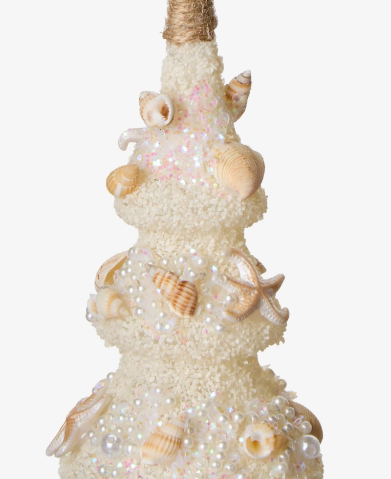 Holiday Lane Seaside Glass Shell Tree Ornament, Macy's Exclusive