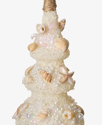 Holiday Lane Seaside Glass Shell Tree Ornament, Macy's Exclusive